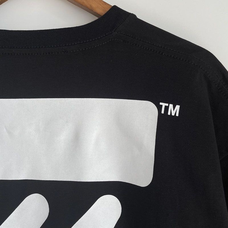争奪戦オフホワイト Diagonal コットンTシャツ コピー ofj88513